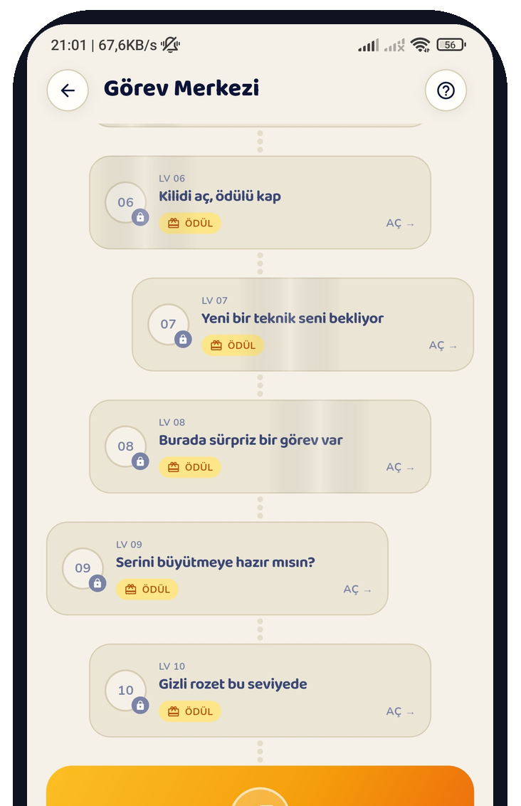 Dicsion görev merkezi ekranı